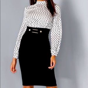 Polka Dotted Twofer Dress
